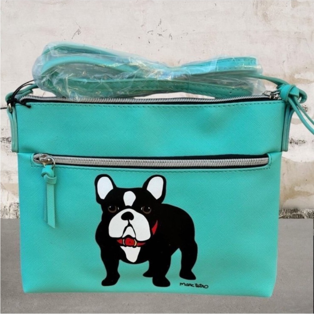 Marc Tetro Turquoise Dog Crossbody Bag